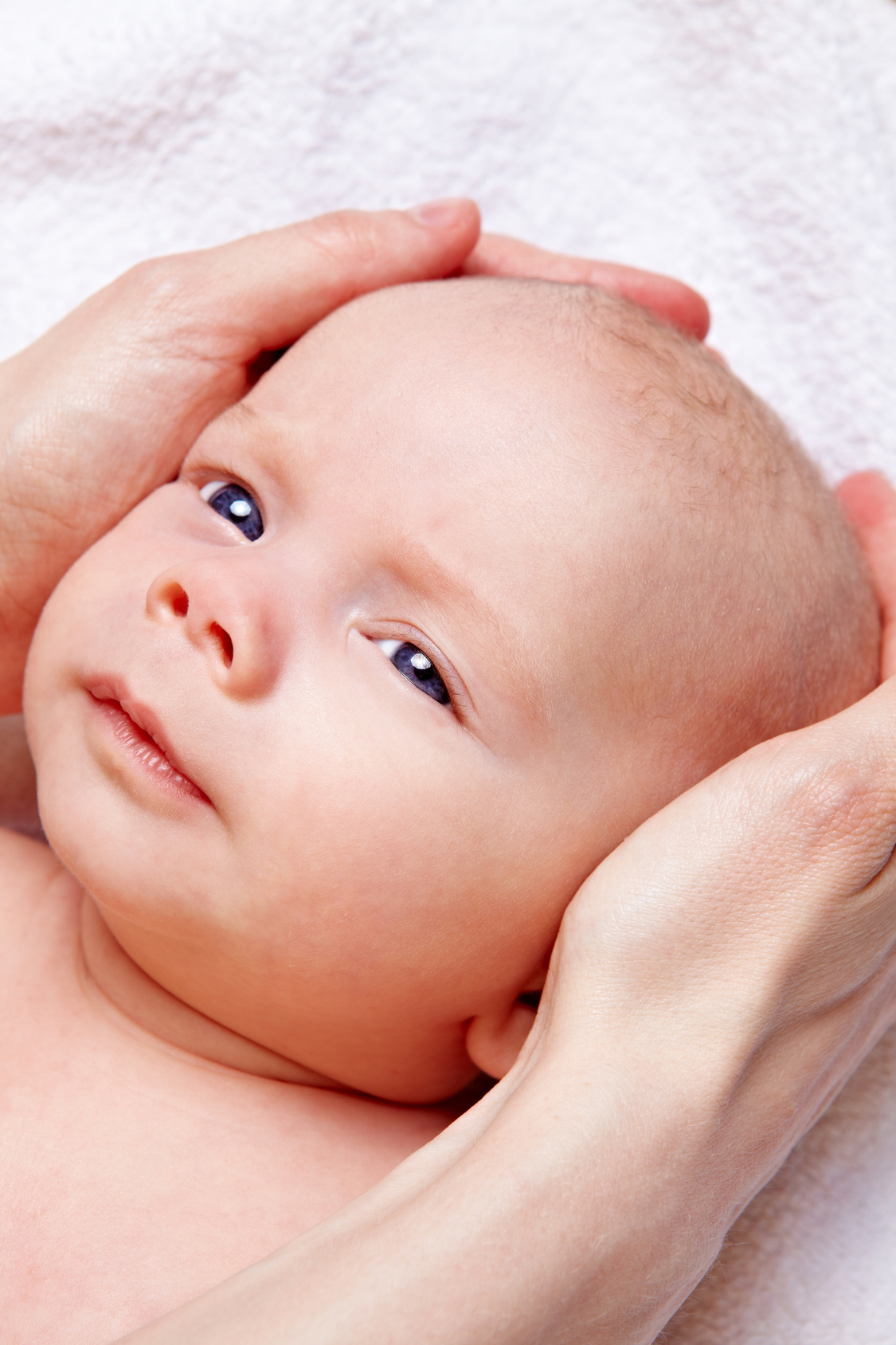 Craniosacrale Behandlung bei einem Baby